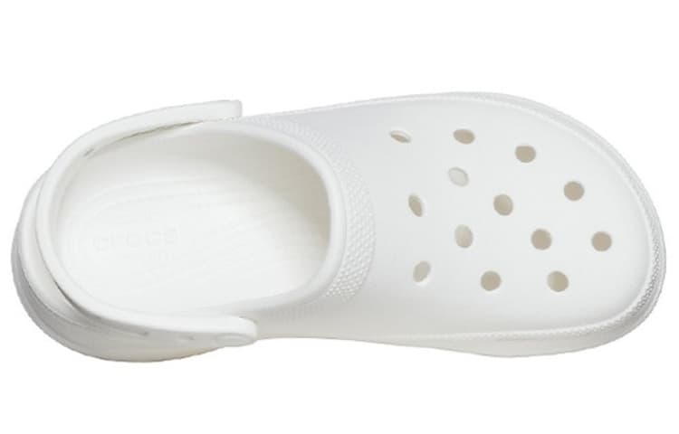 Классические спортивные сандалии Crocs Clog, белые, женские