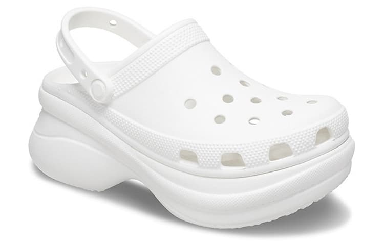 Классические спортивные сандалии Crocs Clog, белые, женские