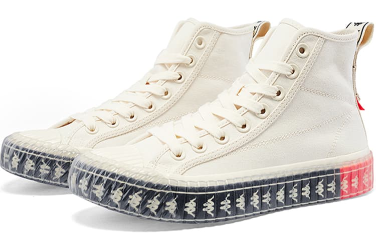 Kappa KOLUMN Дышащие легкие туфли для скейтборда с высоким берцем Унисекс Белый Красный