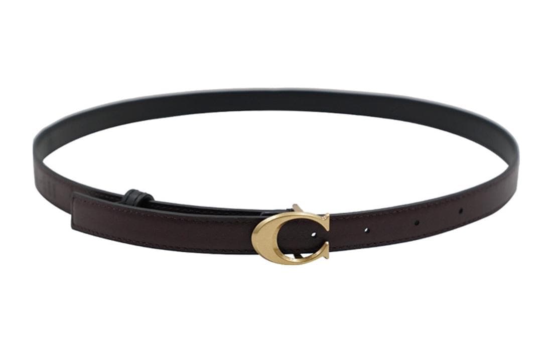 Женские ремни из коровьей кожи COACH, черные, ширина 1,8 см