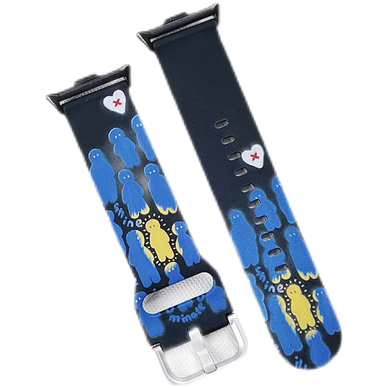 CHENSONG Strap Red Beige Compatibility Silicone Material