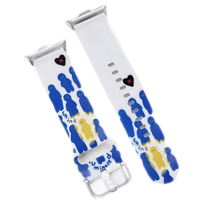 CHENSONG Ремешок Красный Бежевый Совместимый силиконовый материал