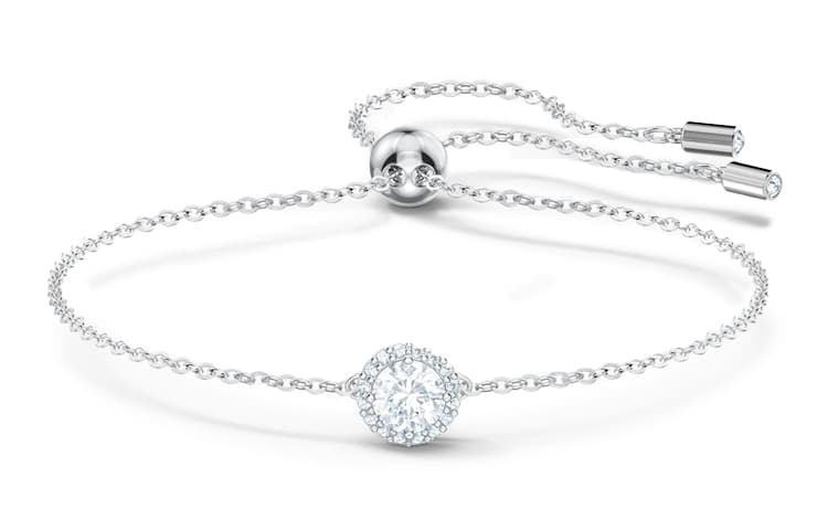 Браслеты Swarovski с родиевым покрытием женские белые