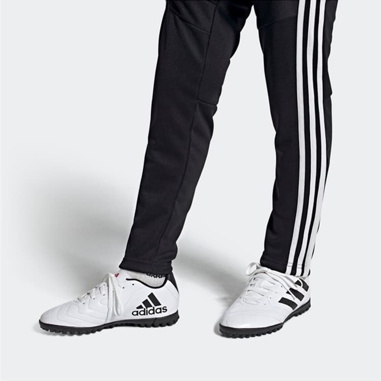 Adidas Goletto 7 Нескользящие детские низкие кеды с защитой от ударов Ярко-белые детские футбольные бутсы