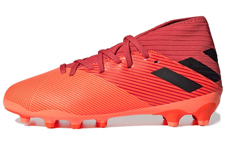 Adidas 19.3 Mg J Slip Resistant Abrasion Resistant Low top Kids' Soccer Shoes Orange Kids'