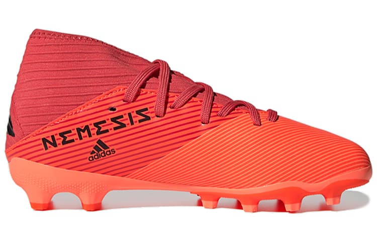 Adidas 19.3 Mg J Противоскользящие Устойчивые к истиранию Низкие Детские футбольные бутсы Оранжевый Детские