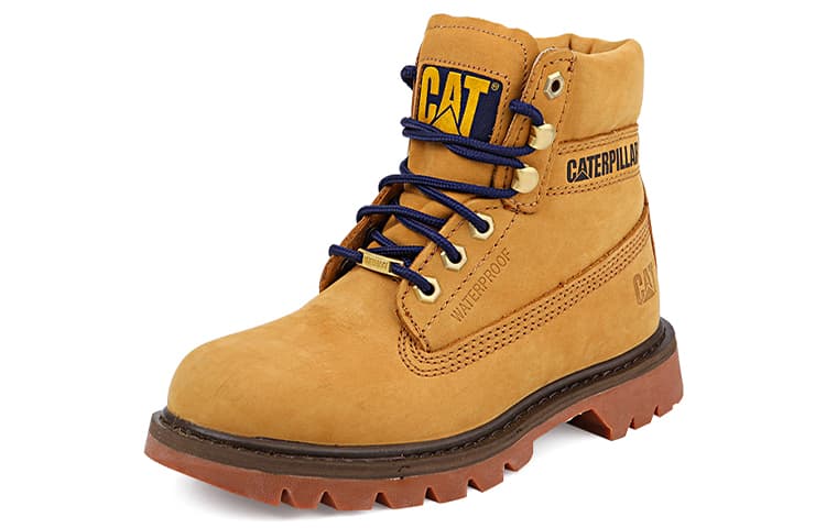 CAT Watershed WP, ​​устойчивые к истиранию, нескользящие короткие уличные ботинки, женские коричневые, желтые