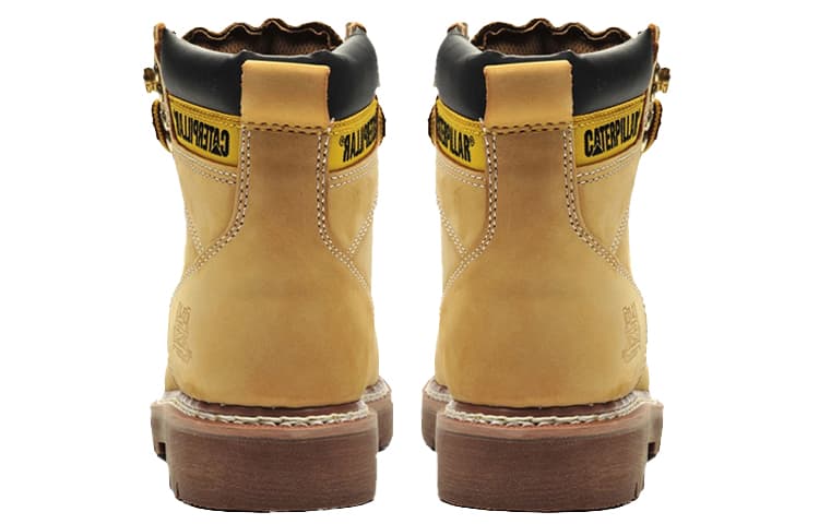 Желтые сапоги CAT Stockton, дышащие и износостойкие уличные сапоги до колена, женские желтые