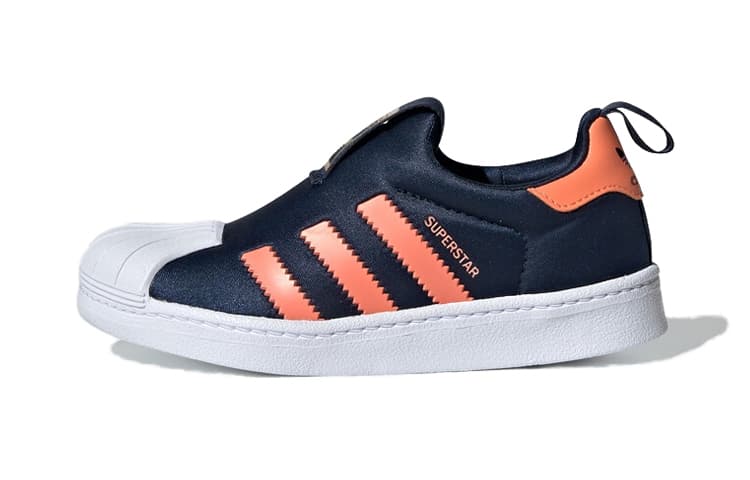 Adidas Originals 360 Abrasion Resistant Low Top Skateboard Shoes Black Orange White Children Aged 3 7 Years Old