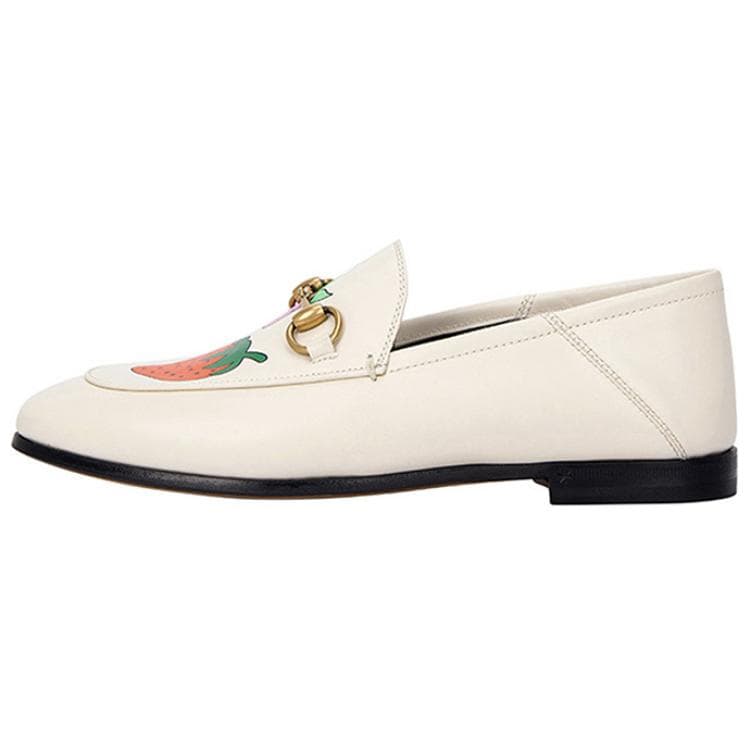 GUCCI Horsebit Casual Shoes Women's White