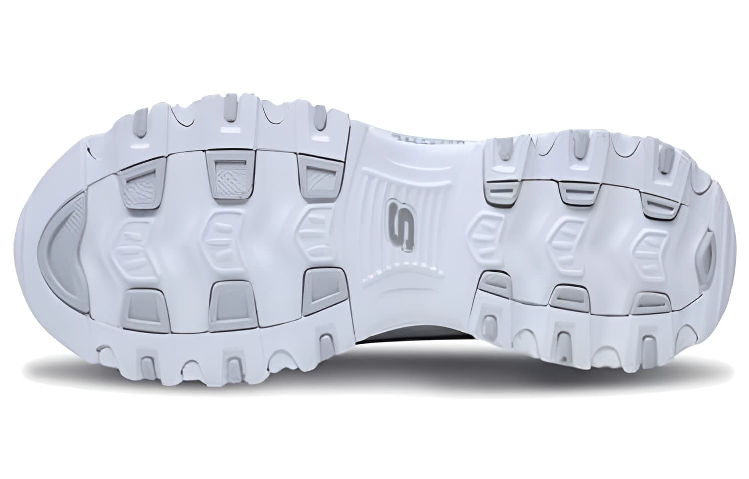 Женские кроссовки Skechers D'lite Now & then, цвет "белое серебро"