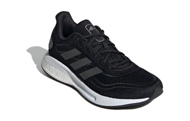 Adidas Galaxar Supernova J Нескользящие и дышащие низкие детские кроссовки Черные Серые Подростки