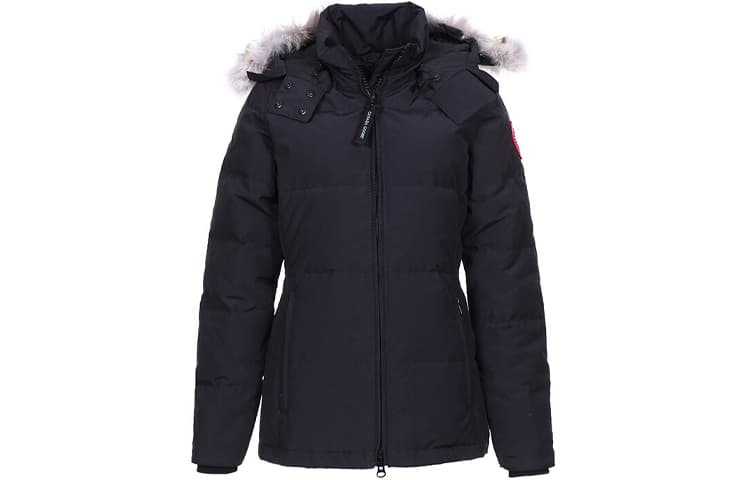 Canada Goose Chelsea Series Down Jacket Parka Coat, Winter Women's Dark Blue