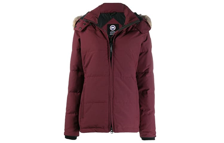 Canada Goose Down Jacket Parka Coat, Winter Women's Berry Red