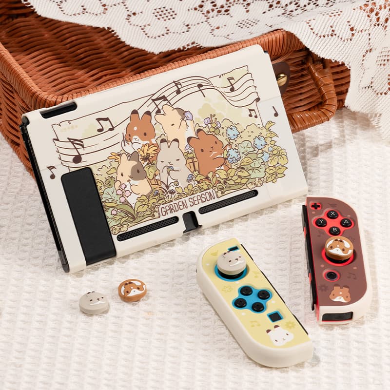 Desperately Switch Protector. Сотрудничество команды Тимоти. В комплект входит защитный чехол + защитные колпачки для джойстиков Joycon, 2 шт.