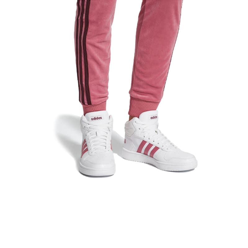 Женские обручи Adidas Hoops 2.0 Mid, белые, фиолетовые, красные