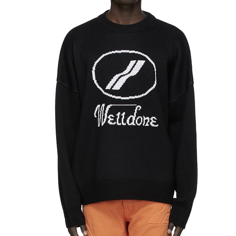 WE11DONE Джемпер интарсии с логотипом