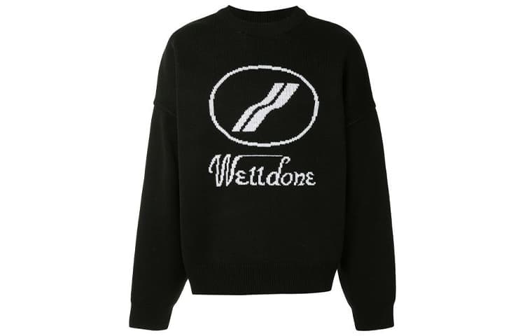 WE11DONE Logo Intarsia Jumper