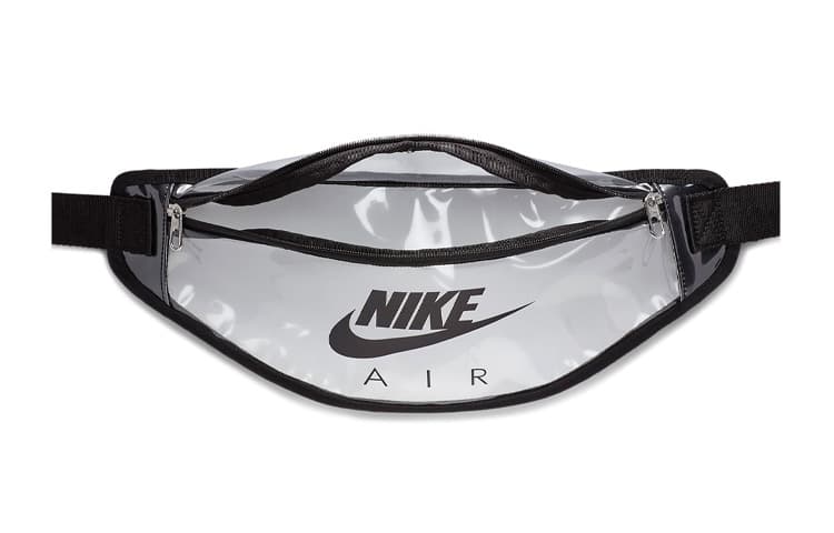 Сумка-слинг из полиуретана Nike Heritage, поясная сумка, стандартная, унисекс, прозрачная