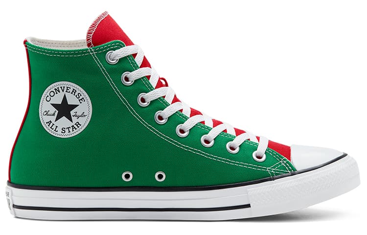 Конверсы Chuck Taylor All Star, зеленый, красный, фиолетовый