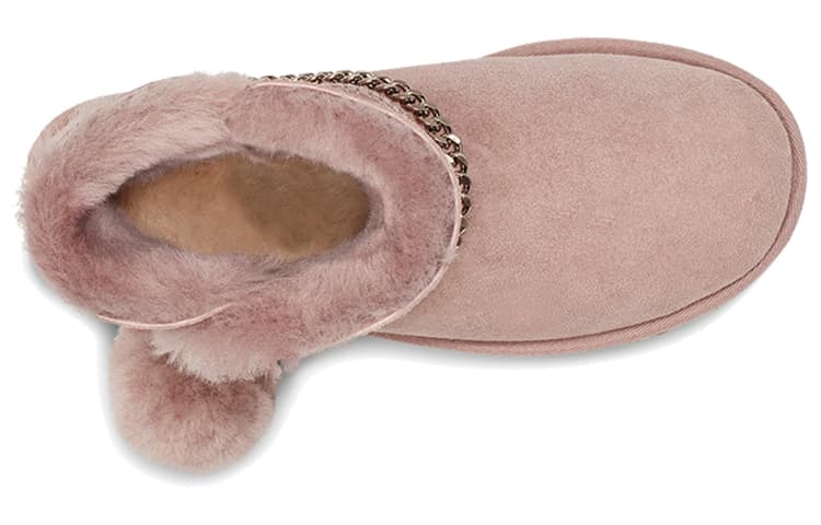 UGG Classic Charm Mini, розовые женские теплые вещи на флисовой подкладке