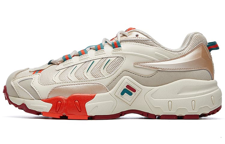 FILA Ravagement Cushioning Breathable Lightweight Low-Top Casual Shoes Women's Beige