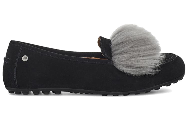 Женские лоферы UGG California Kaley Wisp Ts, 'Black Grey'