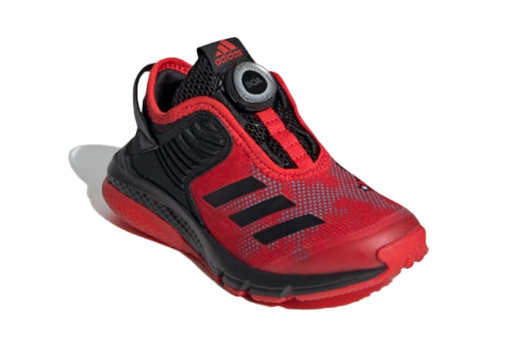 Spiderman x Adidas Activefle Boa K Устойчивые к истиранию низкие детские кроссовки Красный Черный Детский