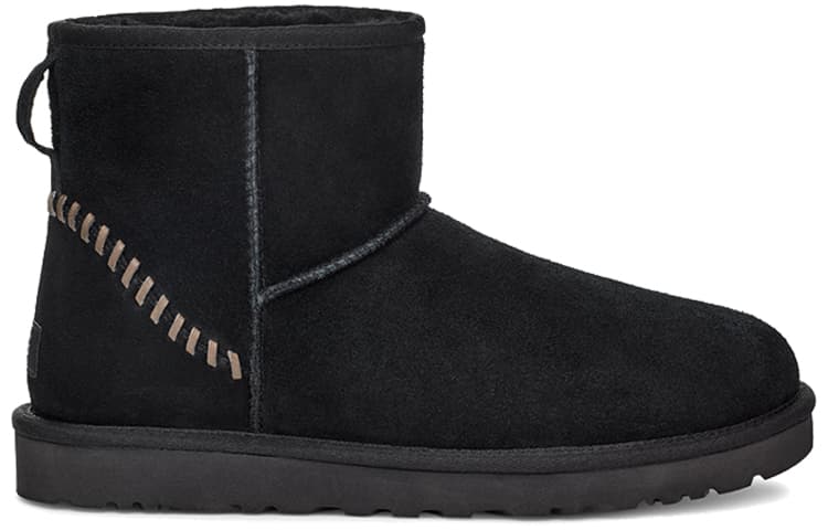 Замшевые ботинки UGG Classic Mini Deco 'Черные'