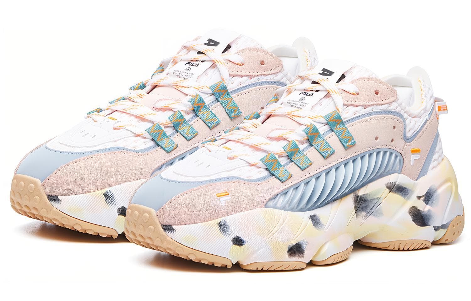 FILA FUSION ADE Низкие кроссовки женские розовые белые