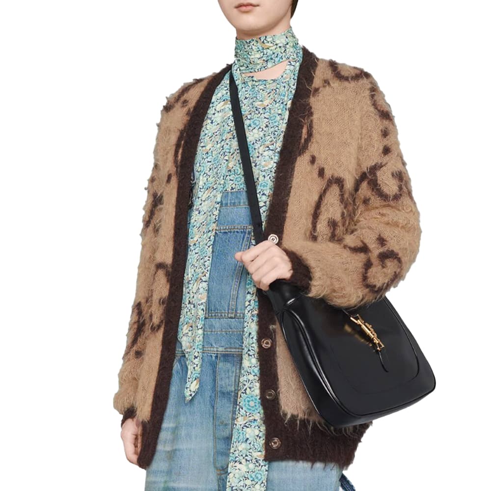 GUCCI Двусторонний жаккардовый кардиган с узором GG