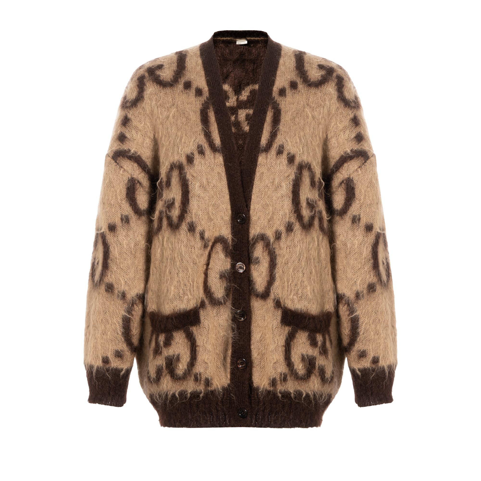 GUCCI Двусторонний жаккардовый кардиган с узором GG