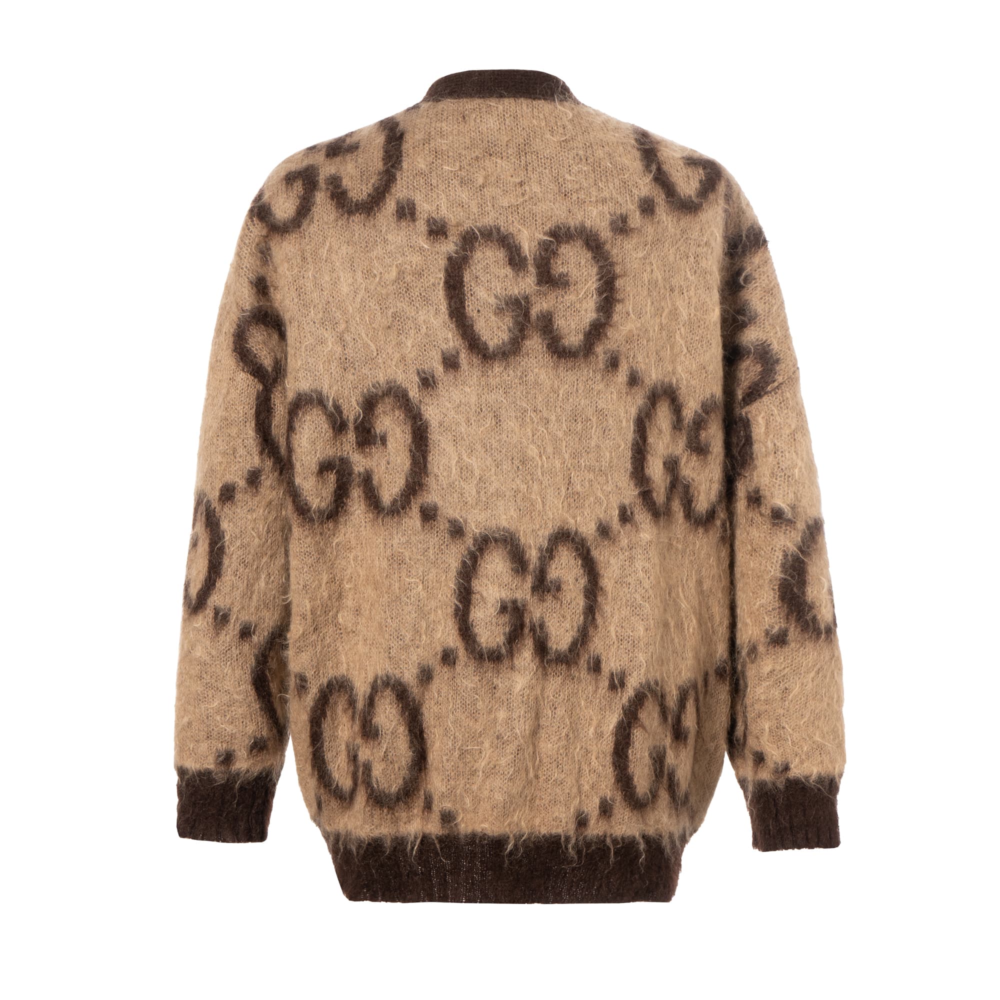 GUCCI Двусторонний жаккардовый кардиган с узором GG