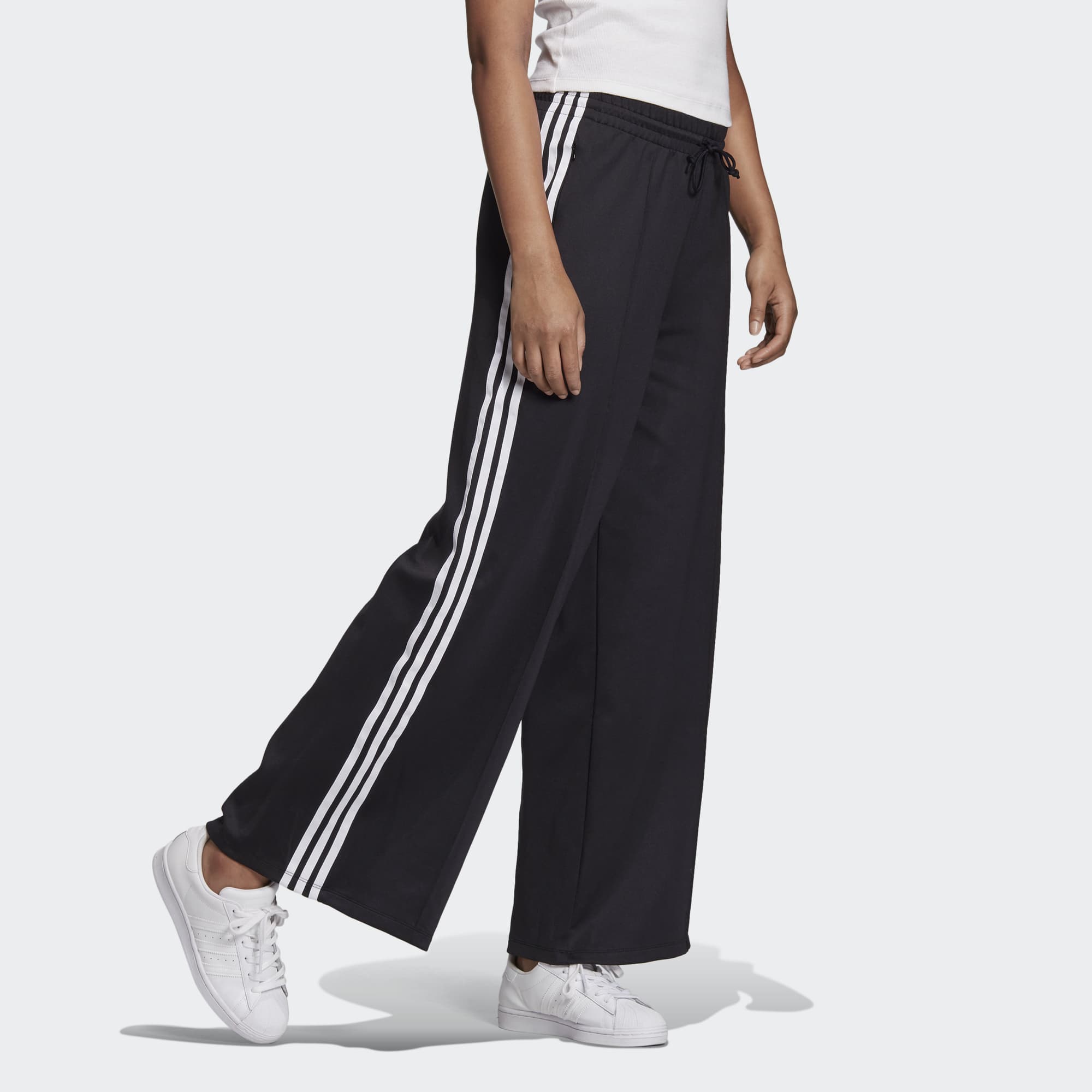 Женские трикотажные спортивные штаны Adidas Originals, черные
