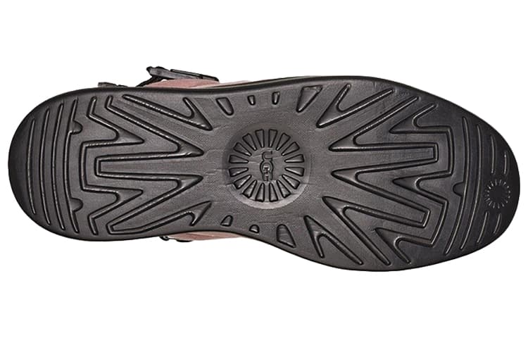 Женские угги Classic Boom с пряжкой розового цвета