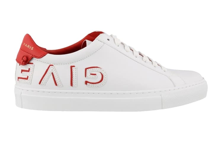 Женская обувь Givenchy Urban Street Low с обратным логотипом — белый красный