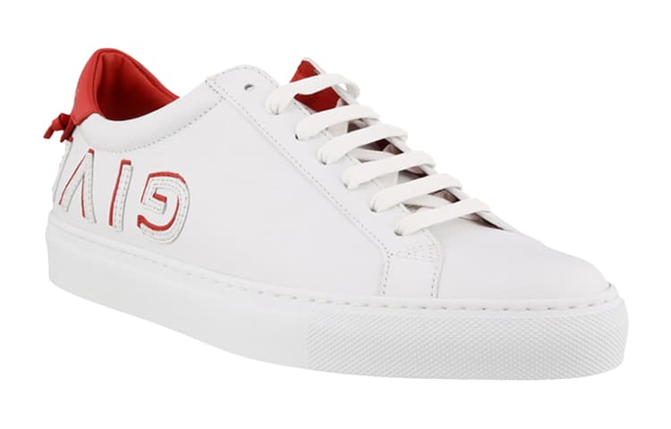 Женская обувь Givenchy Urban Street Low с обратным логотипом — белый красный
