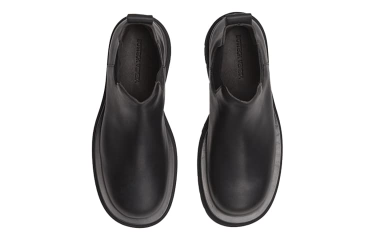 Женские ботинки челси Bottega Veneta Lug Chelsea до щиколотки, черные