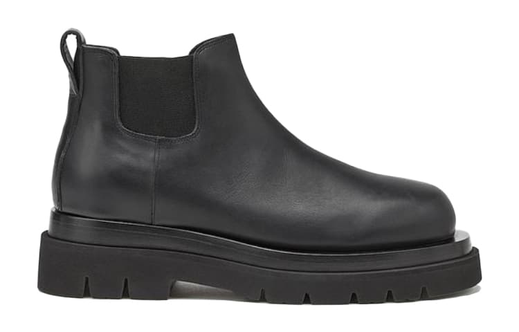 Женские ботинки челси Bottega Veneta Lug Chelsea до щиколотки, черные