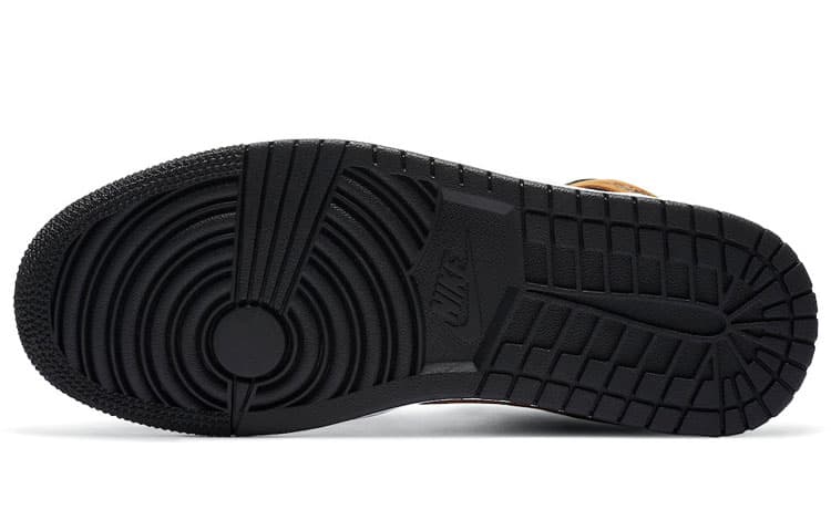 Женские кроссовки Jordan 1 Mid Desert цвета охры