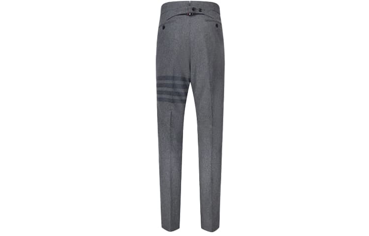 THOM BROWNE Фланелевые брюки в тон с 4 перемычками