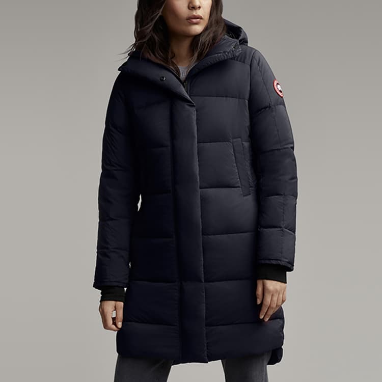 Пуховое пальто с нашивкой-логотипом Canada Goose