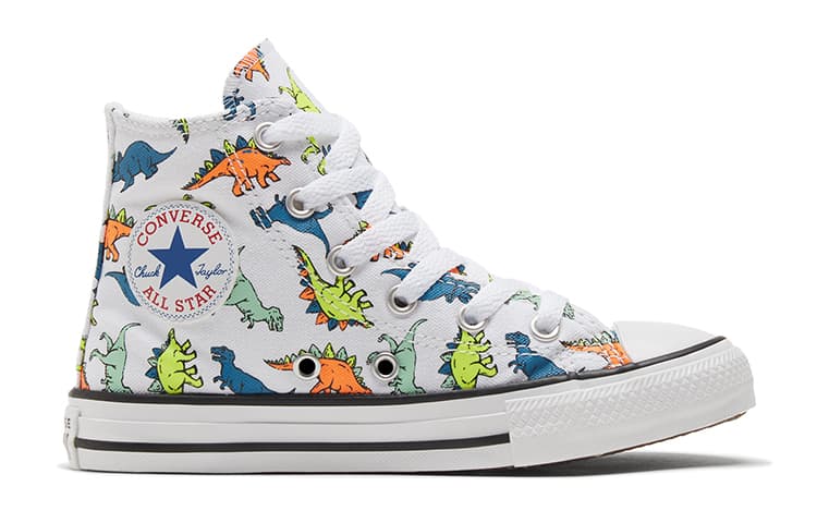 Конверсы Chuck Taylor All Star High GS с принтом Dinoverse