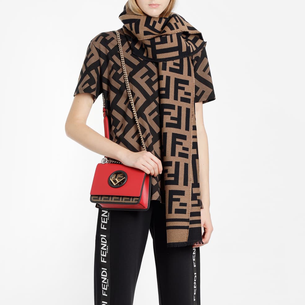 FENDI Шарф с мотивом Ff