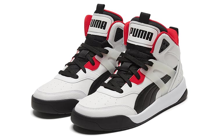 PUMA Backcourt Mid 'White Black Red'