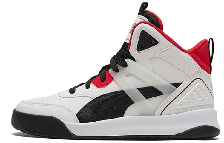PUMA Backcourt Mid 'White Black Red'