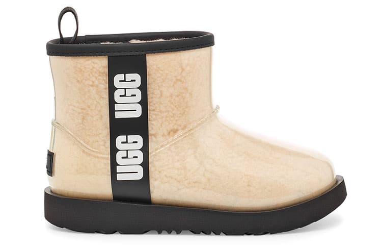 Ботинки UGG Classic Clear Mini II Natural Black Kids