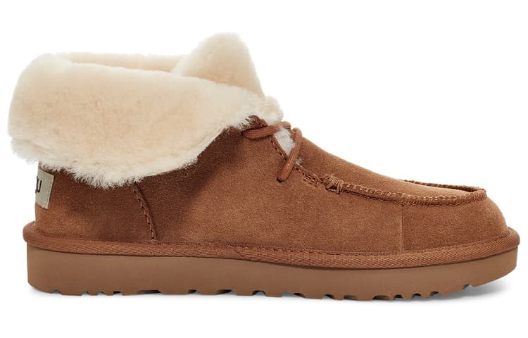 Коричневые женские UGG Diara со шнуровкой на флисовой подкладке