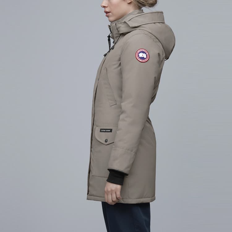 Пуховик Canada Goose Trillium Parka, зимнее женское лаймово-серое пальто