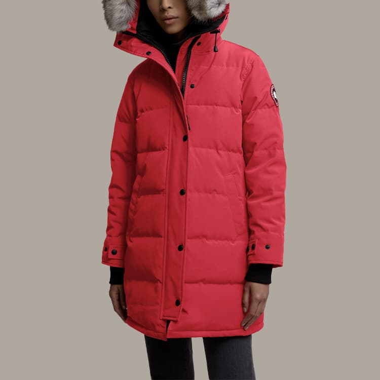 Canada Goose Shelburne Series Пуховик Парка Пальто Женский Красный